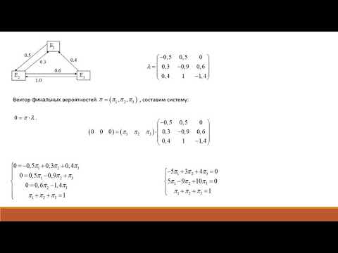 Видео: 06  Марковские случайные процессы с непрерывным временем  Предельное распределение