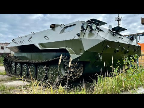 Видео: "ХТЗ-10НК". Шести катковый МТЛБ-у (укороченная версия)