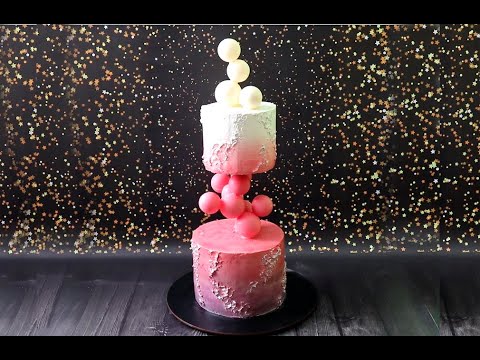 Видео: Антигравитационный торт МОЛЕКУЛА / Торт с шарами