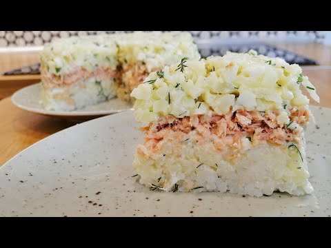 Видео: ДИЕТИЧЕСКИЙ РЫБНЫЙ САЛАТ с горбушей, рисом и цветной капустой