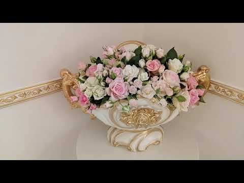 Видео: БУКЕТЫ из холодного фарфора в интерьере. Для чего нужны цветы из холодного фарфора и куда их девать.