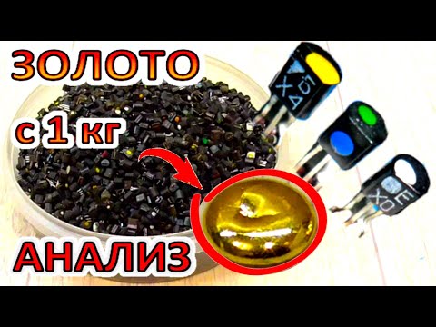 Видео: ЗОЛОТО из 1 кг советских транзисторов, полубочат. Полный Анализ.
