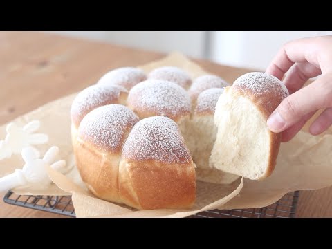Видео: Пушистые молочные булочки：Домашний молочный хлеб