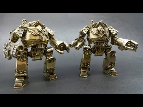 Видео: Warhammer 40000. Делаю Дредноута из металла часть третья. Итоговая сборка.