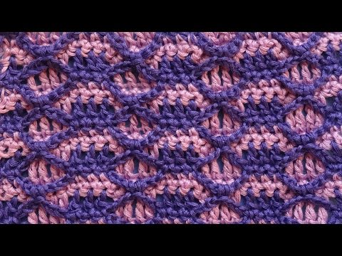 Видео: Узоры для вязания крючком 74 Crochet pattern