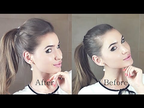 Видео: Объемный Хвост Из Тонких Волос / Прическа На Каждый День