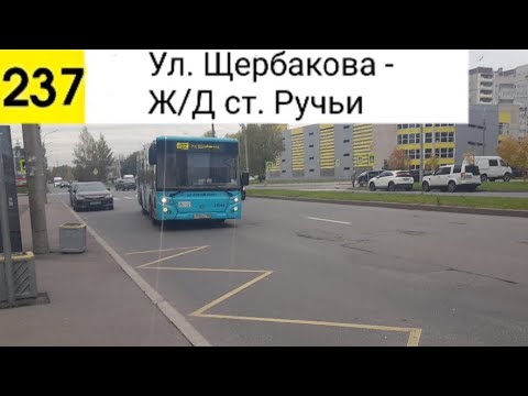 Видео: Автобус 237. Ул. Щербакова - Ж/Д ст. Ручьи