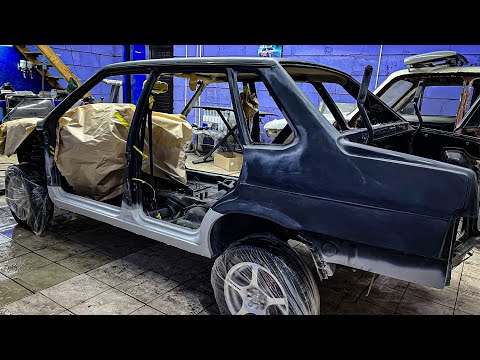 Видео: Из ржавого корыта в идеал. Покраска ВАЗ LADA 2115 в МЛЕЧНЫЙ ПУТЬ!