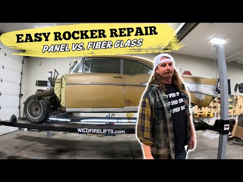 Видео: Ржавый рокер - Установка новой панели рокера Chevrolet 57 года.