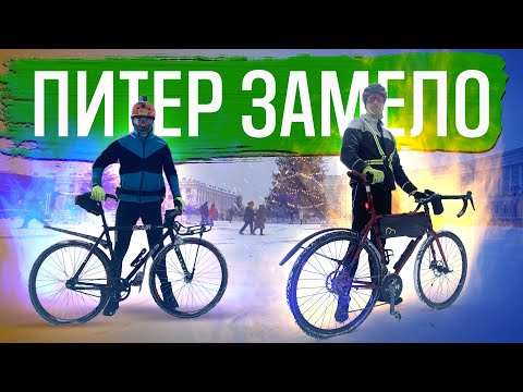 Видео: На велосипеде сквозь метель