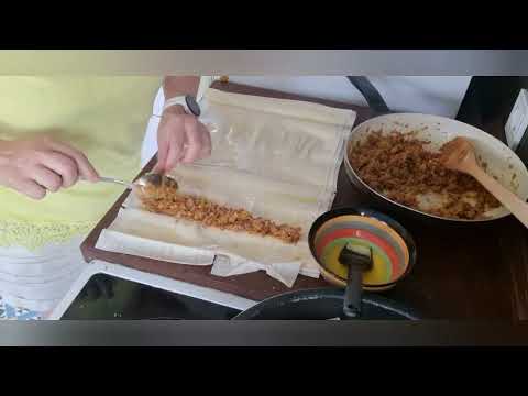 Видео: Бюрек с кайма и праз