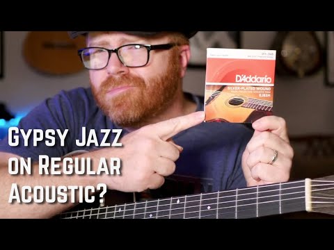 Видео: Подойдут ли струны Gypsy Jazz к обычной акустической гитаре? | D'Addario EJ83M