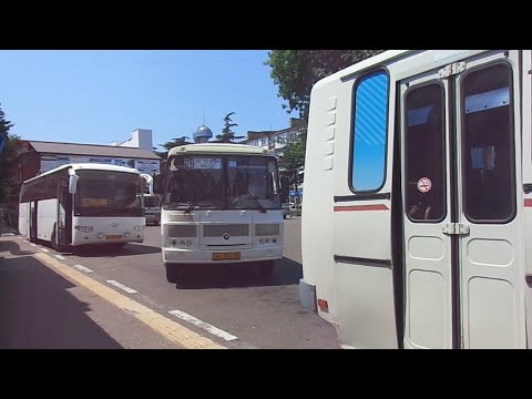 Видео: Автобус №163. АВ Туапсе - Черноморье.