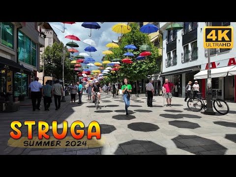 Видео: STRUGA, Summer 2024 *WALK TOUR* - Macedonia Travel Guide 【4K】 🚶‍♂️ Лето во СТРУГА, Македонија 🇲🇰 [2]