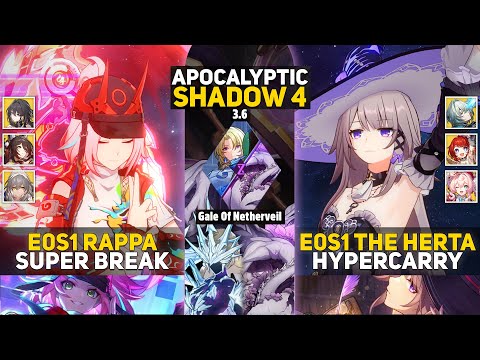 Видео: Апокалиптическая тень 4 | E0S1 Rappa Super Break и E0S1 The Herta Hypercarry | Хонкай: Звездный р...