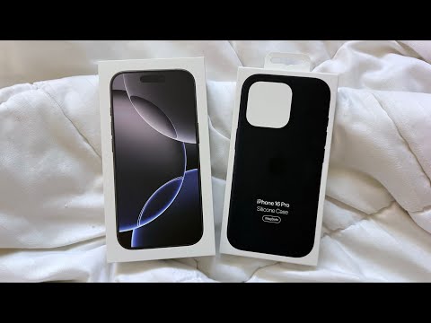 Видео: Распаковка iPhone 16 Pro и силиконового чехла! (Чёрный титан) — Apple Intelligence