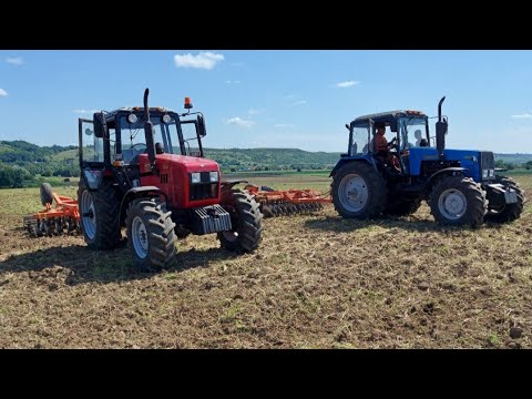 Видео: трактор мтз 1221.2. дискоборон фаворит