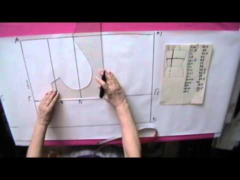 Видео: Делаем выкройку  блузы. Часть 1.