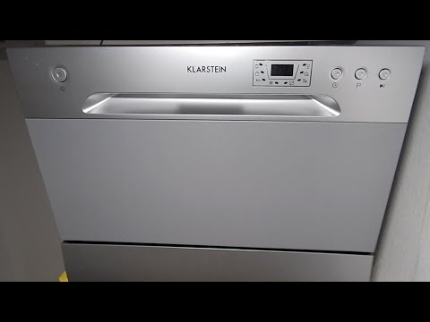 Видео: Настольная посудомоечная машина Klarstein 10028325: распаковка, настройка и обзор