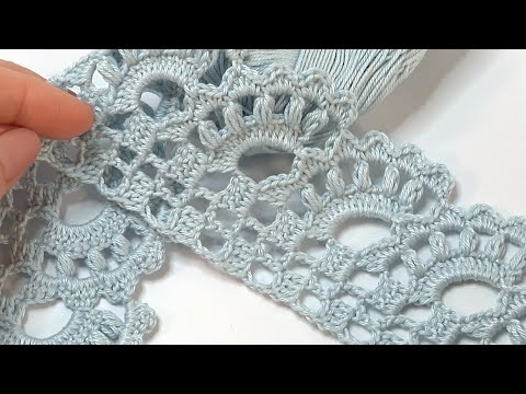 Видео: Нежное кружево!!!! Вязание крючком. Фантастический узор кружева. Пошаговое руководство по вязанию...