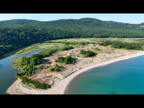 Видео: Ропотамо от високо – Невероятни кадри от устието и резервата (4K Drone) / Ropotamo River Bulgaria