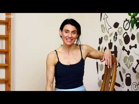 Видео: FIT LADY: Тренировка със стол, за да избегнем схващанията в гърба