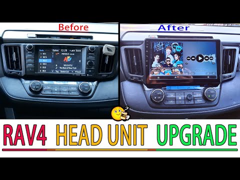 Видео: Обновление головного устройства Toyota RAV4 2013–2018 годов выпуска — экран TESLA 10,2 дюйма на б...