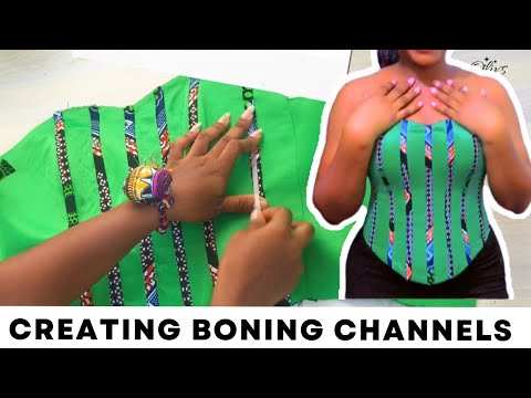 Видео: Как создать КОСТНЫЕ КАНАЛЫ на бюстье/корсете.#OLIVS
