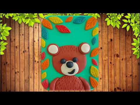 Видео: Елена Угрюмова, воспитатель Школы № 1566. Пластилинография «Портрет медвежонка»