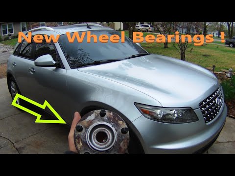 Видео: Замена ступичного подшипника INFINITI. FX35, EX35, FX45, FX50, G35, M37, M45 (Как установить)