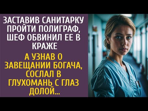 Видео: Заставив санитарку пройти полиграф, шеф обвинил ее в краже… А узнав о завещании богача, сослал в…