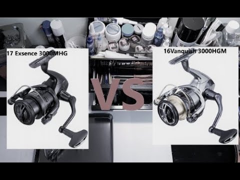 Видео: Сравнение двух топовых катушек Shimano 16Vanquish VS 17Exsence