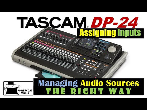 Видео: Цифровая порт-студия Tascam DP24/DP32: назначение входов