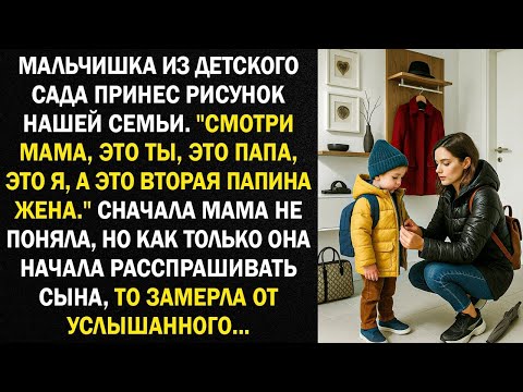 Видео: ''Смотри мама, это ты, это папа, это я, а это вторая папина жена '' Сначала мама не поняла, но