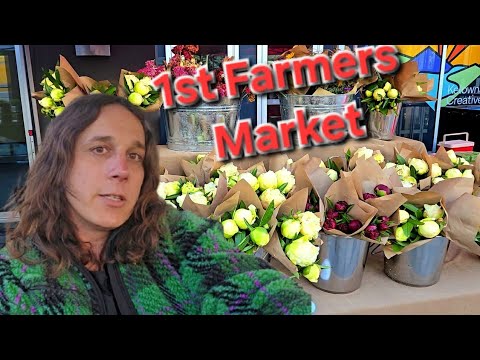 Видео: Первая фермерская ярмарка года, и я единственная с пионами!
