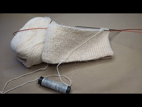 Видео: Как ввязать спандекс в резинку. Видео урок