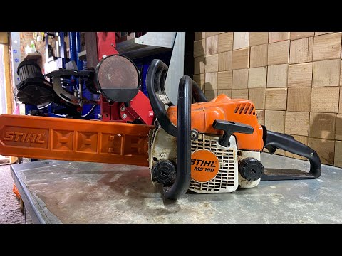 Видео: STIHL MS 180 2009г. Восстановление уха рычага без протеза.