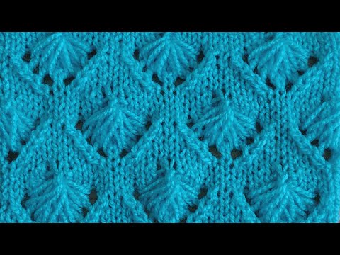 Видео: Красивый ажурный узор спицами для кофточки, блузы, кардигана.