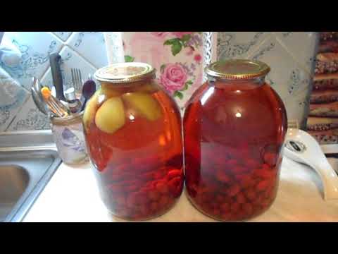 Видео: Ароматный и вкусный компот на зиму. Компот из кизила.Витамины в Банке.Лайфак от зрителей.