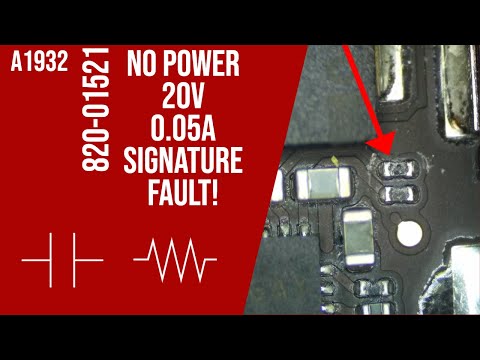 Видео: Давайте спасем этот MacBook Air 2019 года, который умер внезапной смертью. 20 В / 0,05 А.