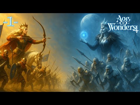 Видео: Age of wonders 4 | Королева Жермина бросает вызов Арктике 👑  | Прохождение #1