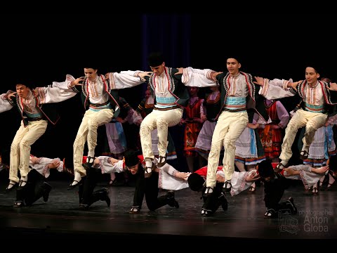 Видео: Болгарский танец "Хоро", Ансамбль Локтева. Bulgarian dance "Horo", Loktev Ensemble. 4К