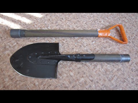 Видео: Разборная лопата для копа из старой саперки