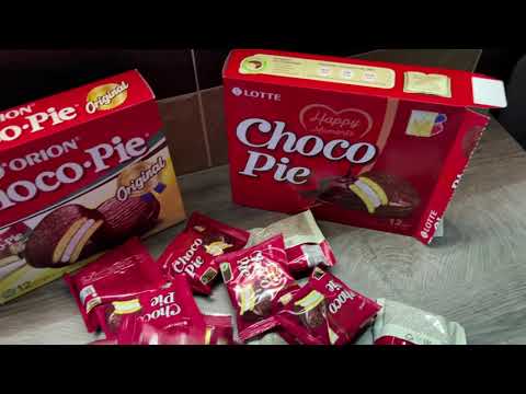 Видео: Какой вкуснее Choco Pie? ORION ChocoPie или Lotte Choco Pie. Which Choco Pie tastes better?