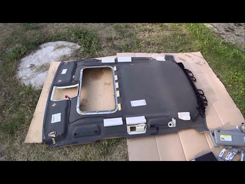 Видео: Как снять обшивку потолка салона Porsche Cayenne [Порше Кайен]