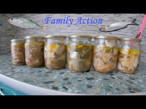 Видео: Лучший рецепт консервированной ставриды и кефали в автоклаве. Ну прям пальчики оближешь!!!