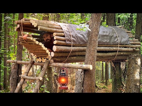 Видео: Строительство хижины-бочки для выживания в лесу
