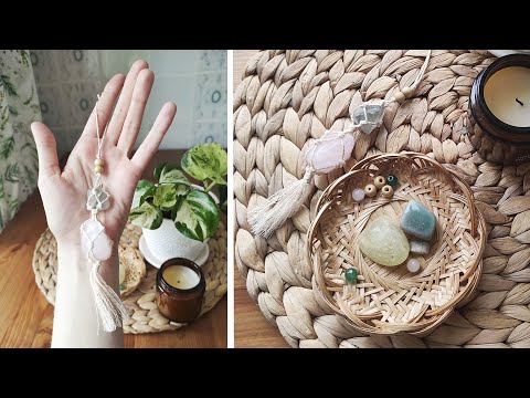 Видео: Как оплести камень или кристалл? | Макраме подвеска с камнями. Мастер-класс
