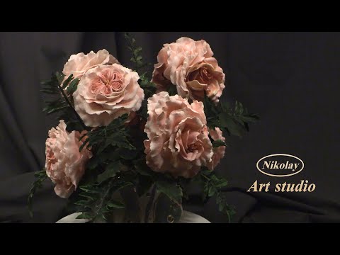 Видео: English rose, David Austin. Английские розы ДЭВИДА  ОСТИНА и Пьер де Ронсар