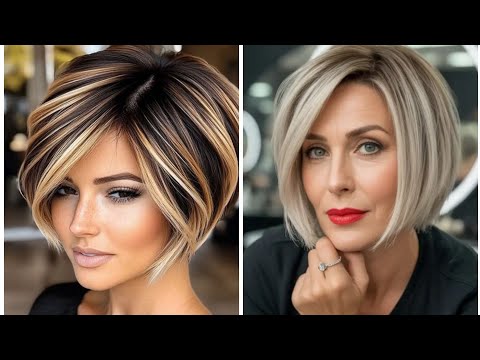 Видео: Последние 40 изображений коротких стрижек для женщин и удлиненного боба-пикси